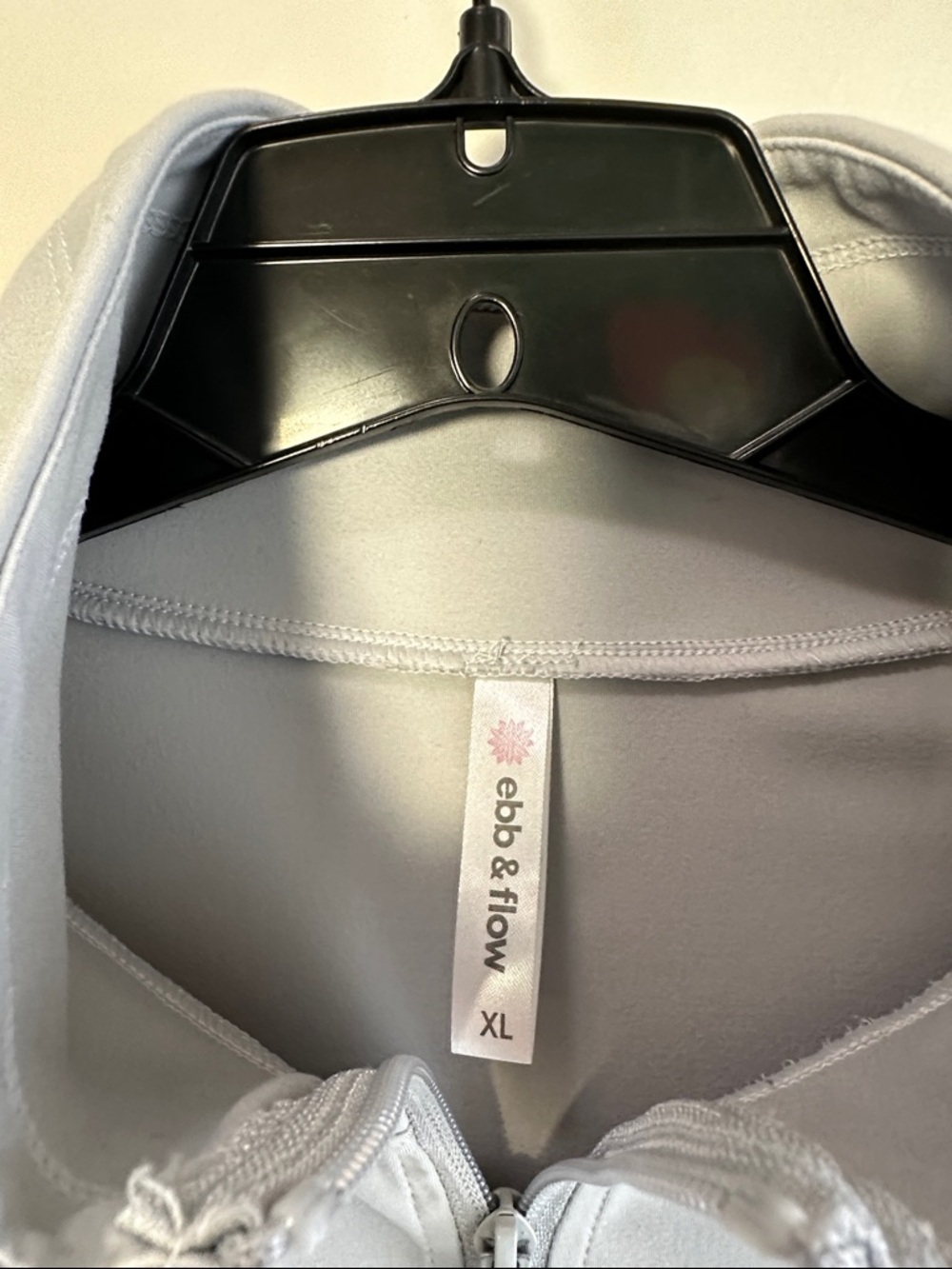 Ebb & Flow Light Gray Women's Track Jacket with Front Pockets - Picture 2 of 6